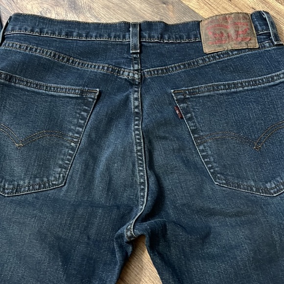 New Levi's 505 Regular-Fit Jeans Dark Stone Wash Navy Blue 32x30 - Picture 7 of 10